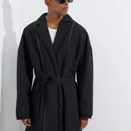 Nuon by Westside Black Relaxed-Fit Parka Jacket-image-11
