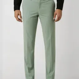 Van Heusen Green Slim Fit Trousers-picture-17