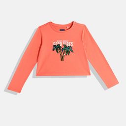 Allen Solly Junior Girls Typography Printed Pure Cotton T-shirt-picture-11