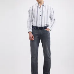 Pepe Jeans Men Spread Collar Vertical Striped Cotton Casual Shirt-image-80
