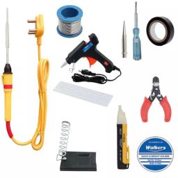 Walkers 25 W Soldering Iron Kit, Glue Gun & Non-Contact Voltage Tester Combo WKCB079 (Kit of 11 pcs)-30