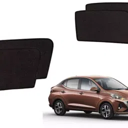 Auto Pearl Side Window Sun Shade Cover for Aura (Black)-image-86