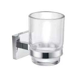 Parryware Tumbler Holder Sigma Series Silver Brass Chrome Finish, T5904A1-43