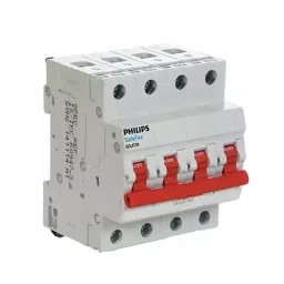Philips Safetec Range 4 Pole Isolator 63 A Grey, 913713936149-46