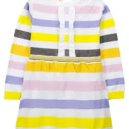 Cherry Crumble By Nitt Hyman Kids Multicolor Striped Dress-image-97