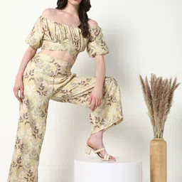 SHOWOFF Printed Top With Trousers Co-Ords-image-86