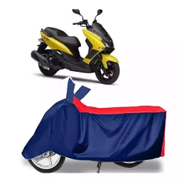 Auto Pearl Two Wheeler Cover with Bag for Yamaha Majesty S 155 maxi BS6, Red & Blue-image-90