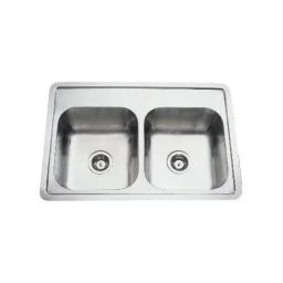Jayna Signature Collection Apollo 33x22 inch Matt Finish Stainless Steel Double Bowl Kitchen Sink, DBF E01-image-98