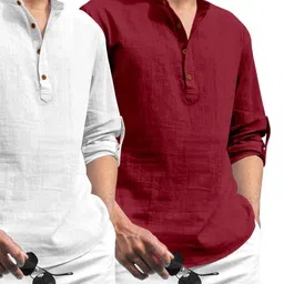 Fifth U White Blended Kurtas-picture-28