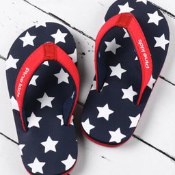 Pine Kids Slip On Flip Flops Stars Print - Blue-image-28