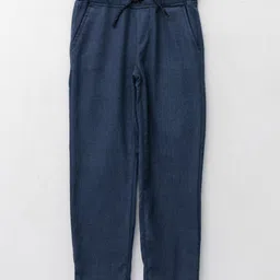 LC Waikiki Solid Gabardine Trousers - Navy Blue Melange-picture-37