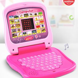 Play Nation Educational Electronic Laptop with LED Screen - Pink-28