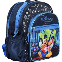 Kuber Industries Disney Mickey School Bag  Kids School Bags  Student Bookbag  School Bag for Girls & Boys  School Backpack for Kids  4 Compartments School Bag  Blue-image-84