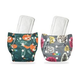 Chinmay Kids One Size Adjustable Baby Cloth Button Diaper - Washable/Reusable Nappies for Infants & Toddlers With White Insert (8 X 8 inch) Pack of 2-image-70