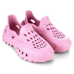 HOPPA SWEDEN Solid Perforated Slip On Clogs - Baby Pink-image-79
