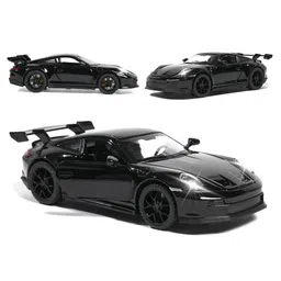 Wembley Toys Pull Back Die-cast Model Metal Porsche Car - Black-picture-29