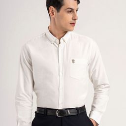 Red Tape Relaxed Fit Spread Collar Long Sleeves Cotton Shirt-image-92