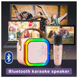 Fiddlerz Bluetooth Karaoke Speaker for Kids with Handheld 1 Mic, Learning Toy with Voice Recording, Bluetooth and USB(Pink) image 2