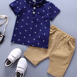 YK Boys Printed T-Shirt With Shorts Clothing Set-image-21