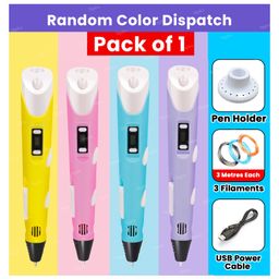 Toysire 3D Printing Pen with LCD Display 3D Printing Drawing Pen for Kids with PLA Filament Included (Random Color) image 3