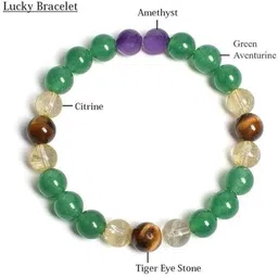 VIBESLE Unisex Multicoloured Elasticated Bracelet image 2