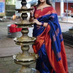 AVANTIKA FASHION Women Woven Design Pure Silk Banarasi Saree-image-27