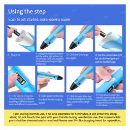 Toysire 3D Printing Pen with LCD Display 3D Printing Drawing Pen for Kids with PLA Filament Included (Random Color) image 4