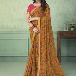 THE FASHION ATTIRE Floral Printed Patola Saree-picture-45