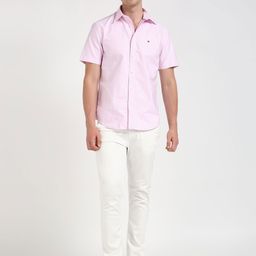 Tommy Hilfiger Men Spread Collar Micro Checked Cotton Casual Shirt-image-69
