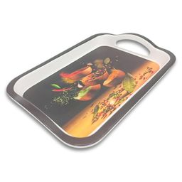 Superware Melamine Mattrix Serving Tray Set-Zest Matte (Set Of 3) image 5
