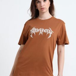 RHINO CULT Graphic Printed Round Neck Cotton T-shirt-image-88