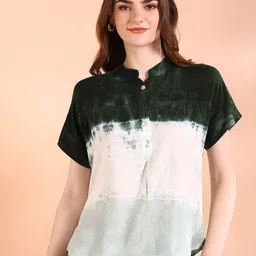 Maaesa Women Tie and Dye Dyed Regular Top-image-17