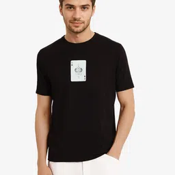 RARE RABBIT Men Printed Pockets T-shirt-image-38