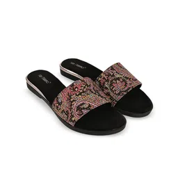 San Marino by Shoe Bank Women Embellished Party Open Toe Flats-image-77
