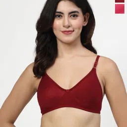 LILY wnysor 2 Solid Full Coverage Non Padded Non-Wired Regular T-shirt Bra-picture-37