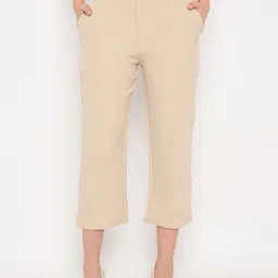 Camey Women Relaxed Straight Fit High-Rise Pleated Trousers-image-34
