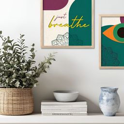 Kotart Brown & Green 2 Pieces Boho Wooden Wall Arts-picture-32