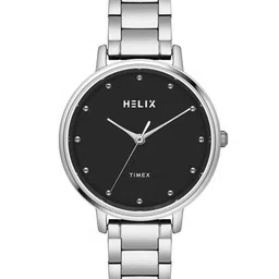 Helix Women Brass Embellished Dial & Reset Time Analogue Watch TW056HL03-image-54