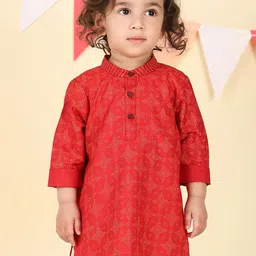 Fabindia Boys Geometric Printed Kurta-8