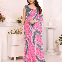 Mitera Leheriya Poly Georgette Ready to Wear Saree-image-47