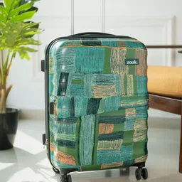 ZOUK Indus Lattice Green Amorah Trolley Bag Medium-3