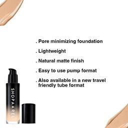 Shopaarel Extra Blend Matte Waterproof & Long Lasting Foundation - 30 ml - Shade - 01 image 2