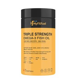 MyFitFuel Triple Strength Omega 3 Fish Oil 1200mg With Vitamins-120 Softgels Capsule-16
