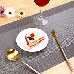 We3 2 - Pcs Grey Textured Table Placemats image 3