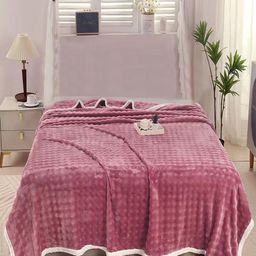 JC HOME Purple AC Room 300 GSM Double Bed Blanket-image-31
