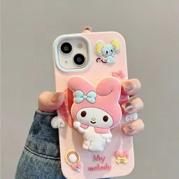 CASE CREATION Women Cartoon Characters Apple iPhone 16e Real 3D Back Case image 5