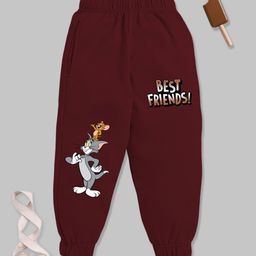 YK X Minute Mirth Boys Tom& Jerry Printed Pure Cotton Joggers-picture-22