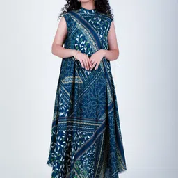 SUNFAIRY Printed Round Neck Tunic With Trousers Co-Ords-picture-37
