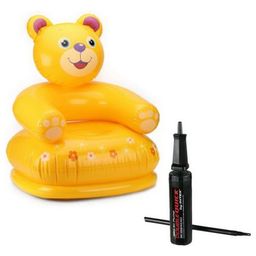 Intex Kids Teddy Chair & Hand Pump - Multicolour-13