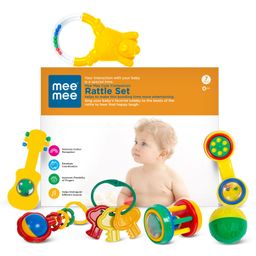 Mee Mee Baby Rattle Set Of 7 (Color And Print May Vary)-22